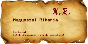 Megyaszai Rikarda névjegykártya